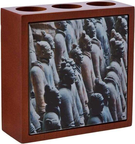 3dRose ph_225529_1 5-Inch"Terracotta Soldiers World Heritage Site" Tile Pen Holder