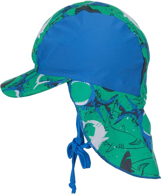 Sterntaler Boys Peaked Cap with Neck Protection, Age: 5-6 Months, Size: 43cm, Green/Blue (Peppermint) - Image 2