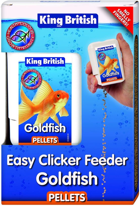 King British Goldfish Pellets Easy Clicker Feeder, 26 g