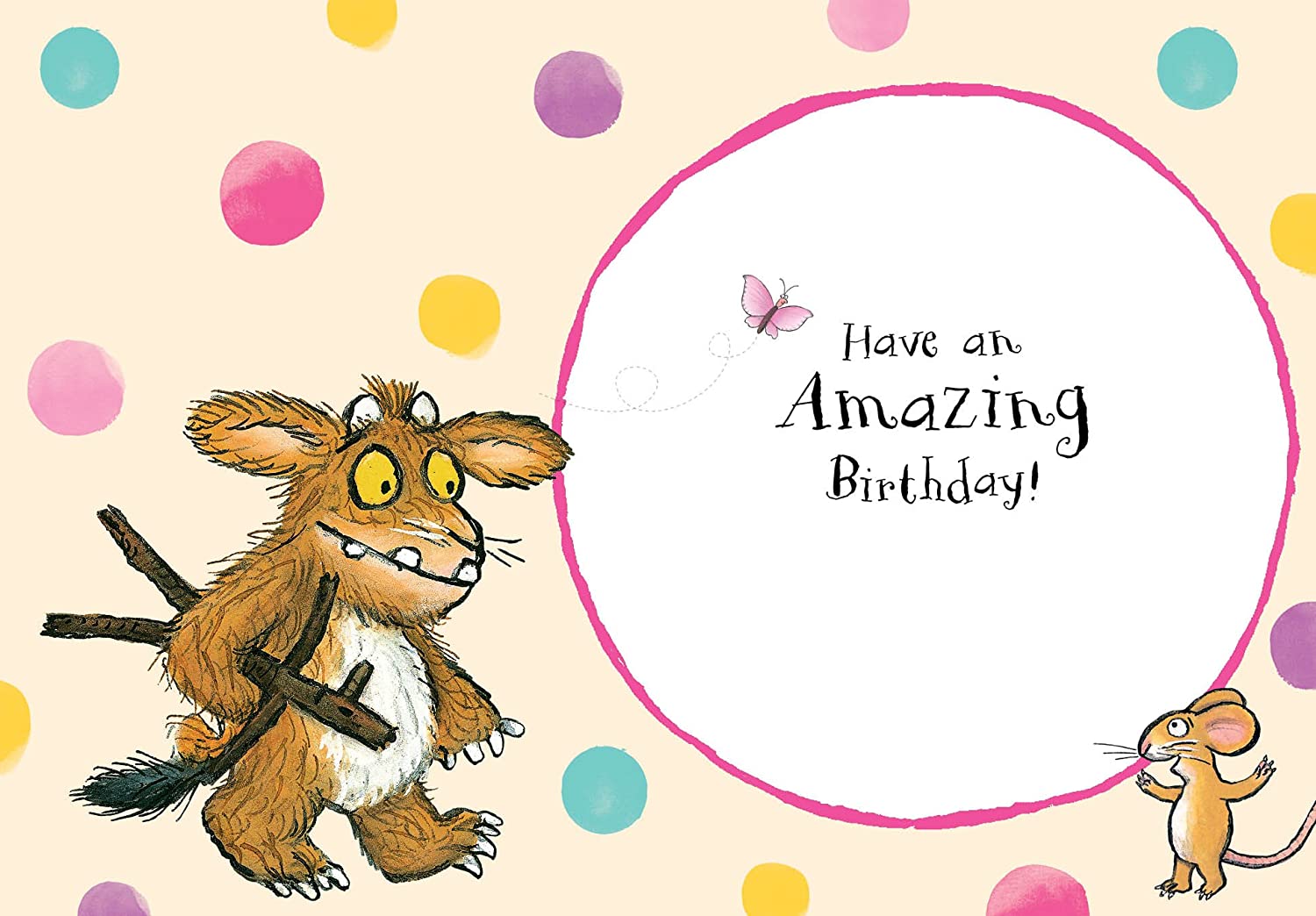 The Gruffalo GR005 4th Birthday Card Multi Colour, 178x128mm - Image 2