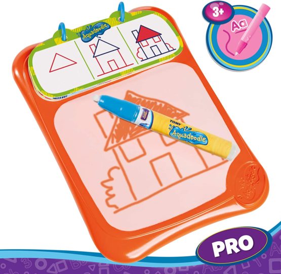 Aquadoodle How to Doodle Water Doodle Pad, Official TOMY No Mess Colouring & Drawing Water Based Sketch Pad, Suitable for Children 36 Months+