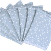 babybay babynest Ultrafresh Piqué Suitable for Model Maxi, Boxspring, Comfort, Midi and Comfort Plus, Azure Stars White