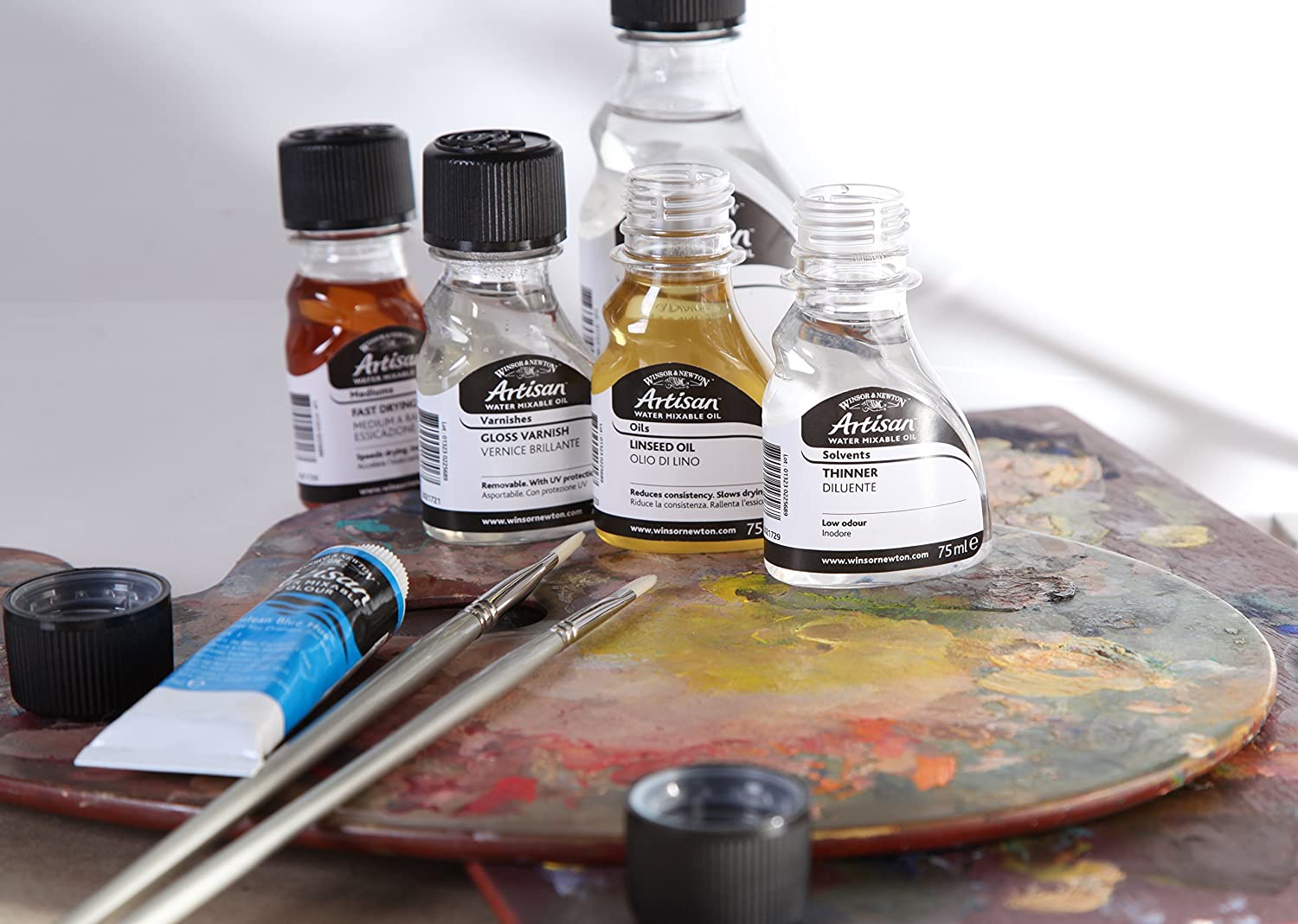 Winsor & Newton 3021730 Artisan Water Mixable Varnish Remover Medium Firnis-Remover 75 ml Bottle, Varnish remover - Image 3