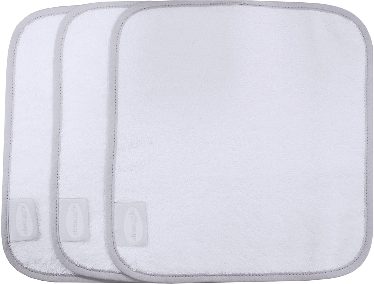 Shnuggle Baby Wash Cloths White, 3 Count (Pack of 1)
