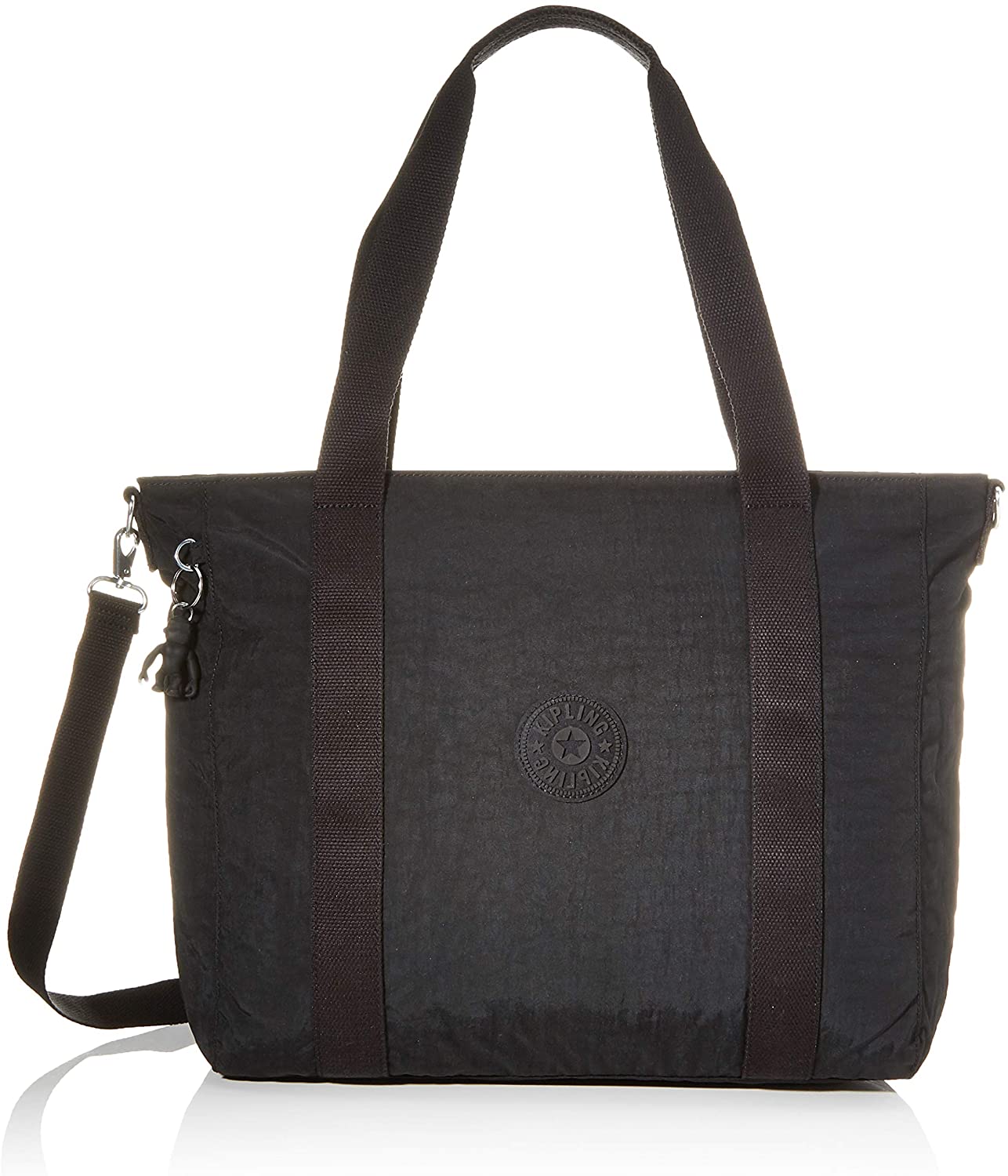 Kipling ASSENI, Large Tote Bag, 49 cm, 20 L, 0.40 kg, Black Noir, Black (Black Noir)