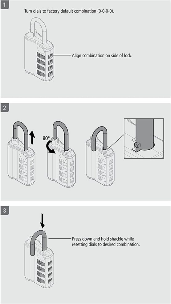 Stanley 30 mm TravelMax Padlock - Red - Image 2