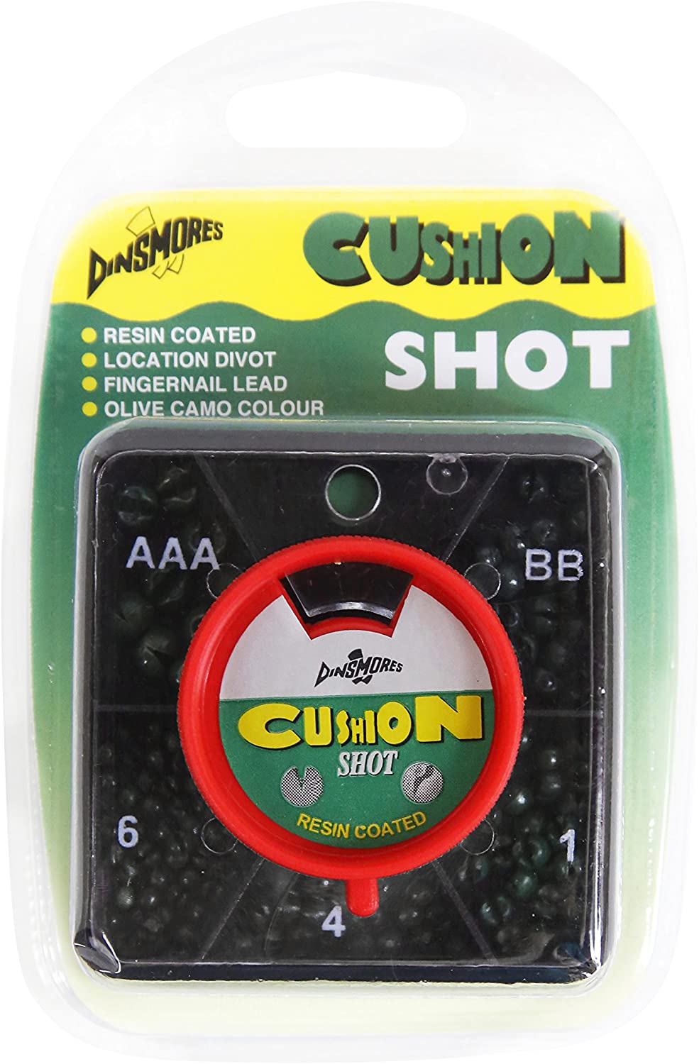Dinsmores Cushion Shot - 5 Way Dispenser - AAA, BB, No 1,4,6 - Camo Olive Green, Size AAA/BB/No1/No4/No6
