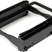 StarTech Dual 2.5" SSD/HDD Mounting Bracket for 3.5” Drive Bay - Tool-Less Installation - 2-Drive Adapter Bracket for Desktop Computer (BRACKET225PT) , Black