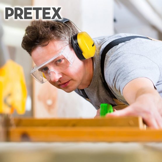 Pretex Professional Ear Protectors with SNR 31 dB, Lightweight, Fully Adjustable Headband, CE Certification, Ear Protection, Noise Protection, Ear Muffs - Image 4