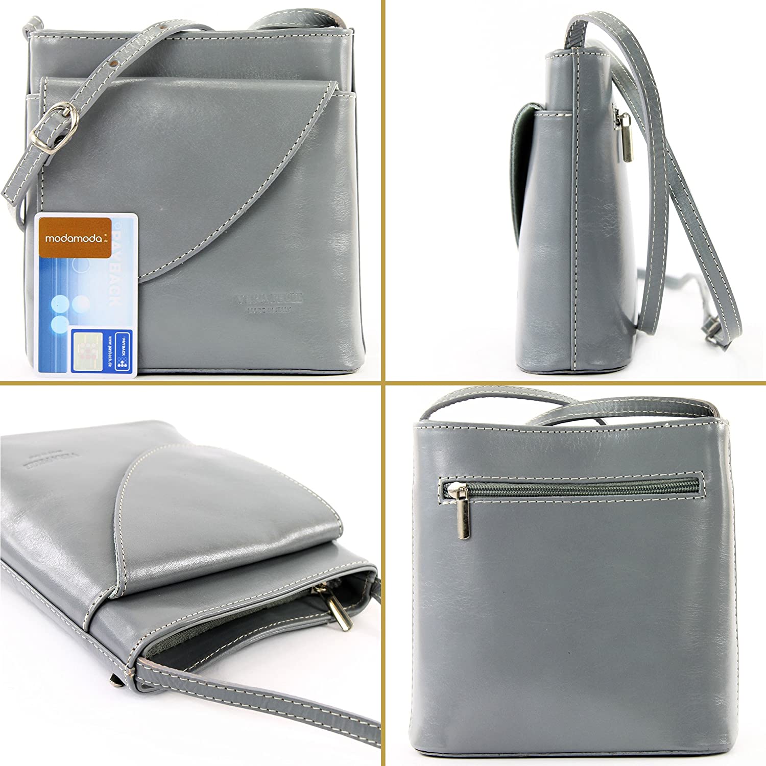 Italian women's bag handbag shoulder bag carrying bag small satchet D17 - Image 3