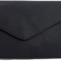 Mabel Women's Wristlets Clutch Bag - Envelope Purse - Faux Leather with Fabric Lining - Idea Prom Wedding Evening Shoulder Bag - Plain yet Trendy - PIPER