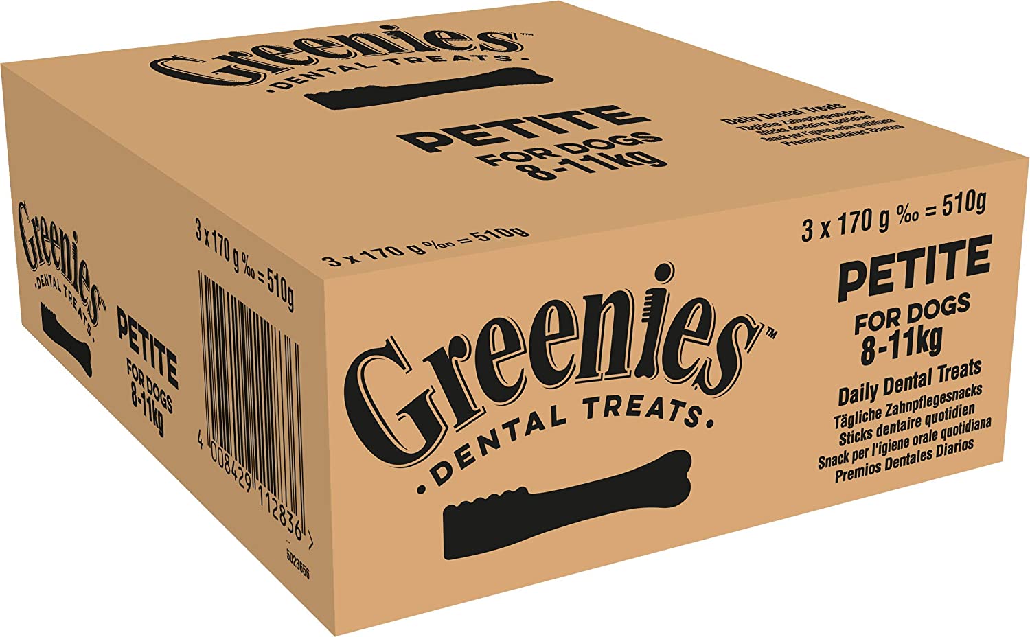 GREENIES Daily Original Dental Treats Petite - The Smart Dental Treat for Dogs (8 - 11 kg) - 30 chews - Pack of 3 (3 x 170 g) - Image 2