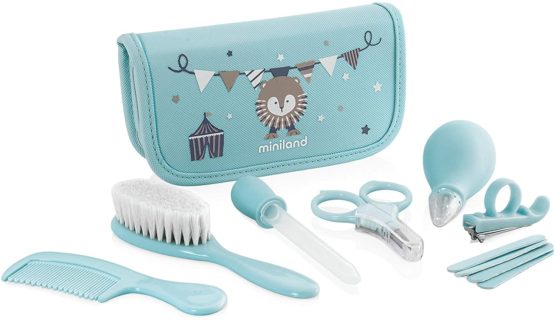 Miniland Complete Home and Travel Baby Care Kit, Blue