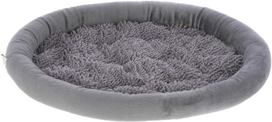 Kerbl Cat Cushion with Mop Fabric 40 x 40 x 4 cm, Grey/Green