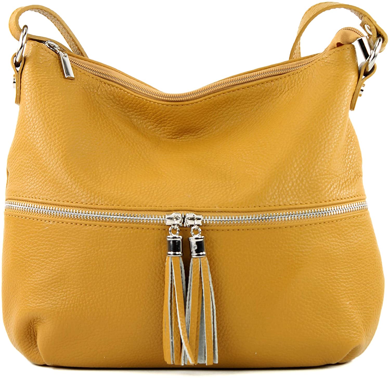 modamoda de - ital. Leather bag Leather bag Shoulder bag Leather T159 - Image 2