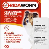 Ridaworm Dog Tablets, One Size, Pack of 2