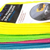 Simply CLE010 Microfibre Buffing & Cleaning Cloths for a Car Showroom Finish. Pack of 24