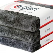Glart 443TP 3 Super Absorbent Microfibre Thick Plush Cloths 40 x 40 cm, Car Wash, Cleaning and Drying, Suitable for Motorcycle, detailing, washing cloth, Anthracite