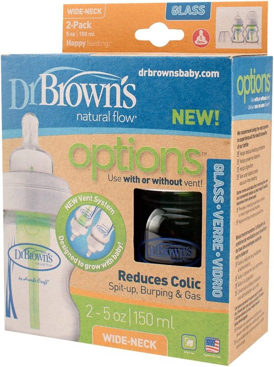 Dr Brown's Options Glass Twin Pack Bottles 150ml/50z - Image 2