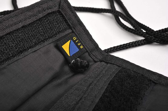 Travel Blue Flache Brusttasche mit RFID Blocker Brustbeutel Unisex Wasserdicht Leicht Reisegeldbeutel Neck Pouche, 14 cm, Black (Schwarz) - Image 3