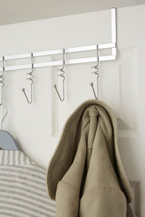 Premier Housewares 509519 Five Hook Over Door Hanger H x W x D: 22 x 45 x 9 cm - Image 4