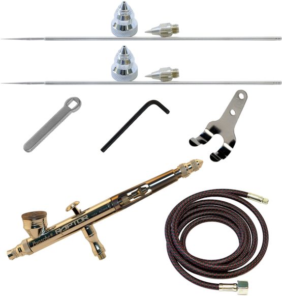 Paasche Airbrush Raptor Gravity Feed Airbrush, Multi-Colour, 25.4 x 19.05 x 4.45 cm - Image 2