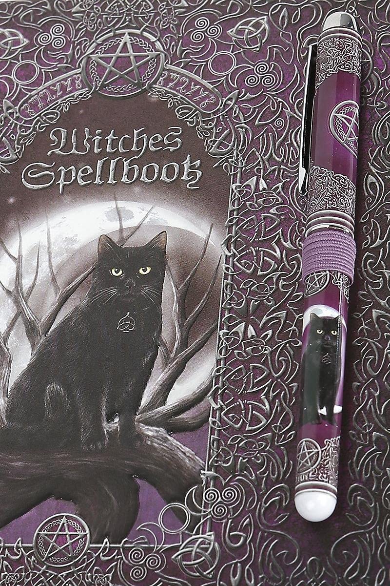 Nemesis Now Witches Spell Book with Pen Journal 18cm Purple, A5 - Image 4