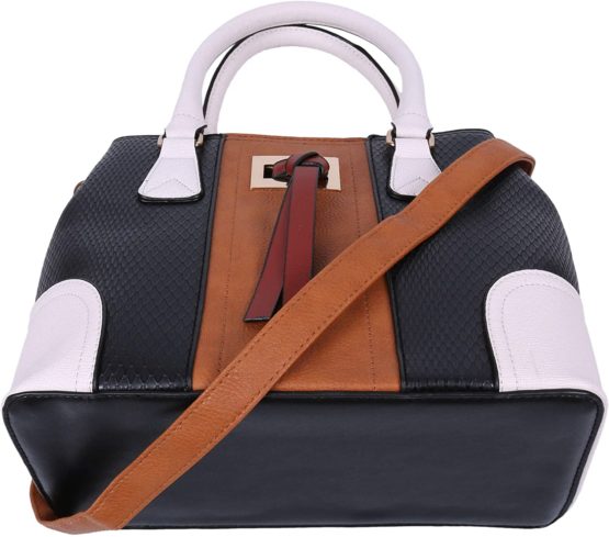 Black/Brown/Beige, Faux Leather Handbag For Ladies One Size - Image 4