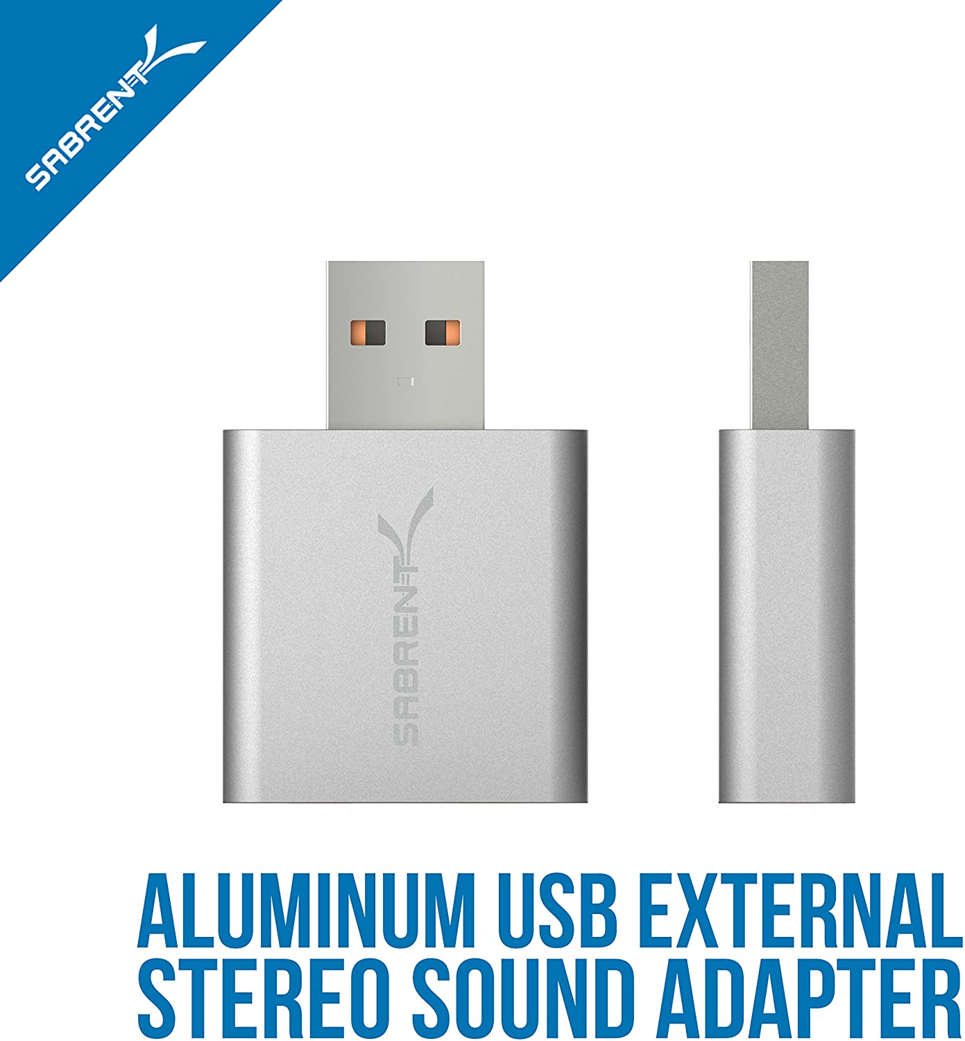 SABRENT USB Audio Adapter, External Sound Card, 3.5mm to USB Headphone Adapter, Stereo Sound with TRRS, Extension included (AU-EMAC) - Image 2