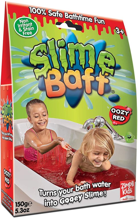 Slime Baff Red, 1 Bath or 6 Play Uses from Zimpli Kids, Turns water