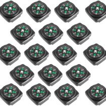 REKYO 20PCS Button Compass Mini Compass for Paracord Bracelet Liquid Filled Compass for Emergency Survival Watch Band Paracord Bracelet Watchband Paracord Bracelets