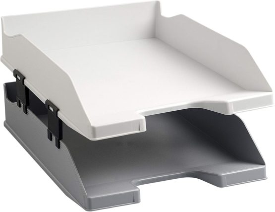 Exacompta Office Letter Tray Distance Spacers - Black, Pack of 4