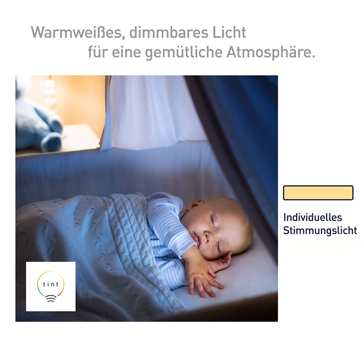tint Smart LED Bulb E27 - Controlled by Alexa or Remote Control - Dimmable E27 Light Bulb with Warm White Light (2700K) 9W - Image 3
