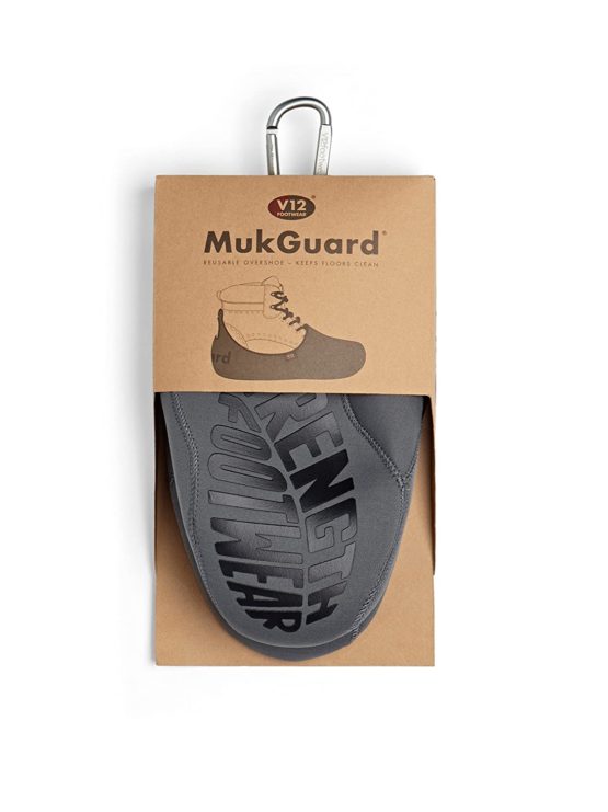 V12 MukGuard, Reusable Slip Resistant Neoprene Overshoe, XL (11/12), Grey