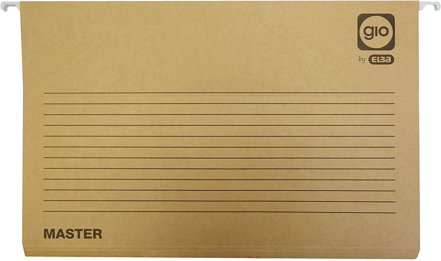 Elba Master 400047715 Box of 25 Suspension Files for Drawers Fº, Farbe Weiß