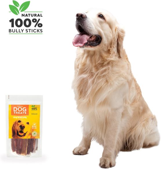 100% Natural 6-inch Premium Quality Bully Pizzle Sticks for Dogs, 5 Pieces - Image 3