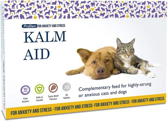 KalmAid Tablets 30 Pack for Dogs and Cats, Calming Supplement