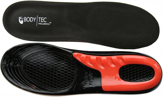 Massaging Gel insoles for performance sports Running or Hiking. Fantastic Shock Absorption Insoles