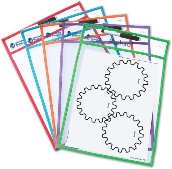 Learning Resources Wipe Clean Pockets - Image 4