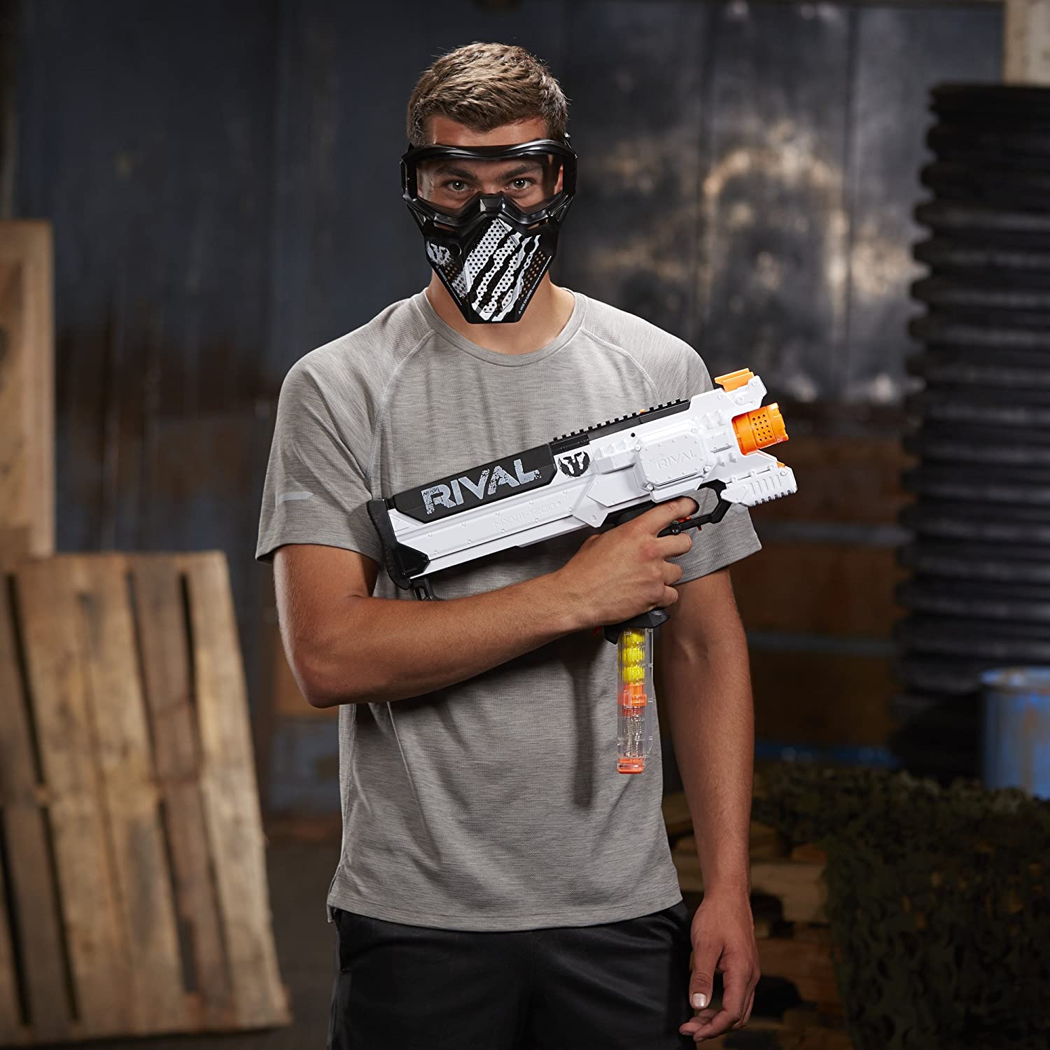 Nerf Rival Phantom Corps Face Mask, White Color Scheme, Breathable Design, Adjustable Band, Accessories for 14 Year Old Boys and Girls - Image 4