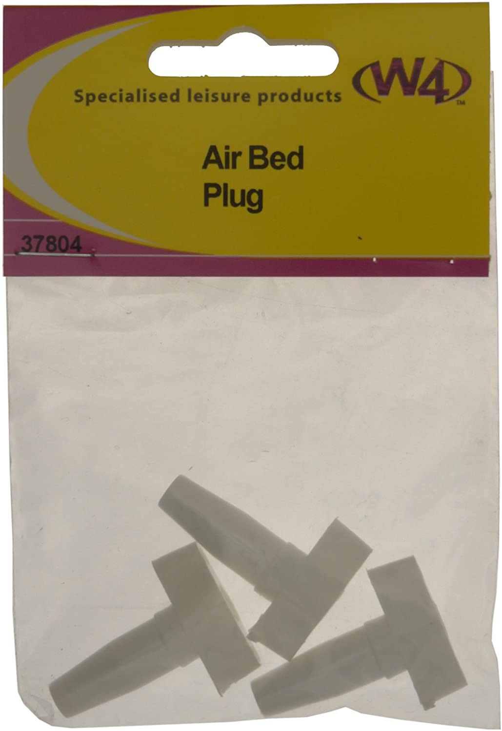 W4 Airbed Plug - White, 3 Pack