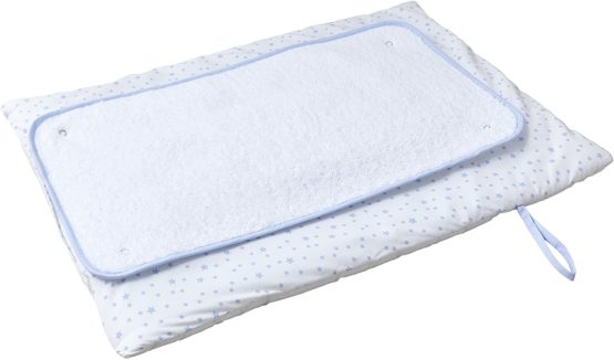 Clair de Lune Blue Stars & Stripes Roly Poly Travel and Change Mat