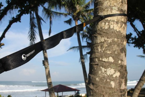 Ticket to the Moon Fair Trade, Handmade & Lightweight Hammock Suspensions- Ropes, Tree-Friendly (Moon-) straps for Tree-Friendly Installation [2 Pcs x 2.5-3.4m, 90g-300g] incl. Fastening Loops for Smooth Handling, Breaking Load <700-800kg, In- and Outdoor, 10Y. Warranty - Image 2