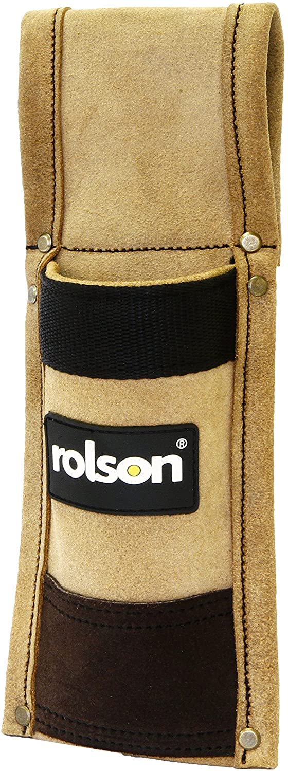 Rolson 68579 Leather Spirit Level Holder, Brown, 200 mm