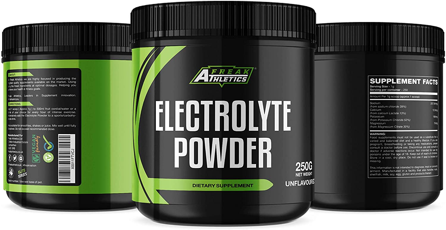 Freak Athletics Electrolytes Powder 250g, Unflavoured, Zero Sugar Hydration Electrolyte Powder - Image 2