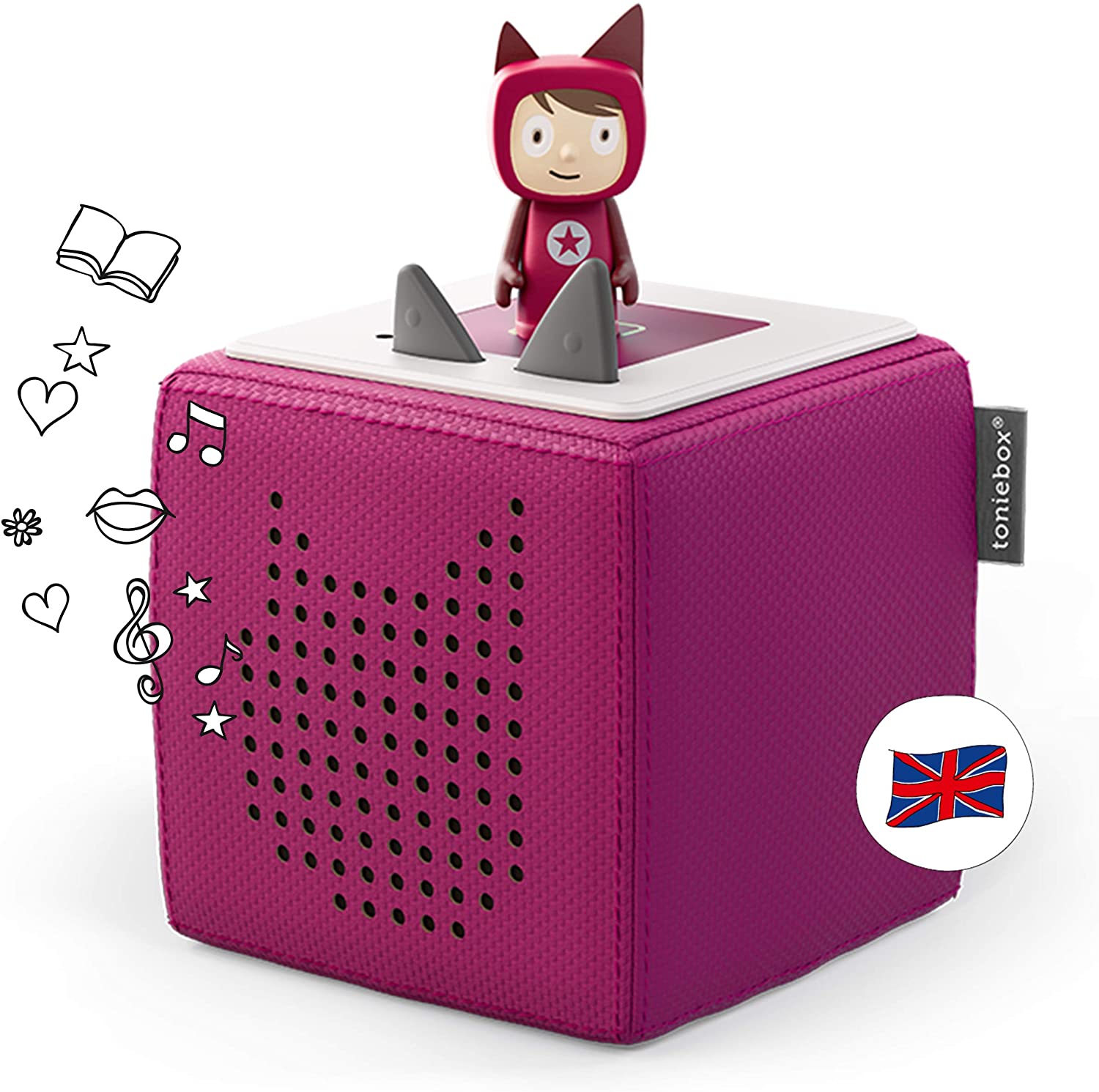 tonies Toniebox 1 Wireless Musical Storybox Starter Set, including 1 Creative, Purple, 12 x 12 x 12 centimeters