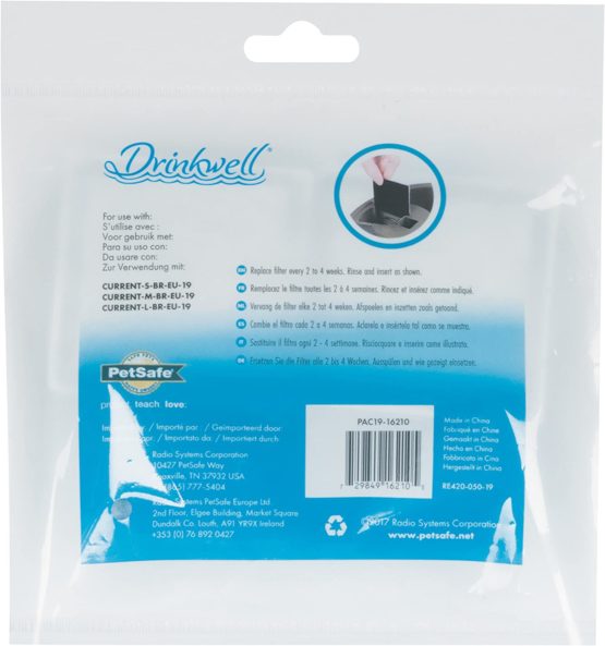 PetSafe Drinkwell Replacement Filter for Current Pet Fountains, Pack of 4, Charcoal Carbon Filter for Cats and Dogs - Image 3