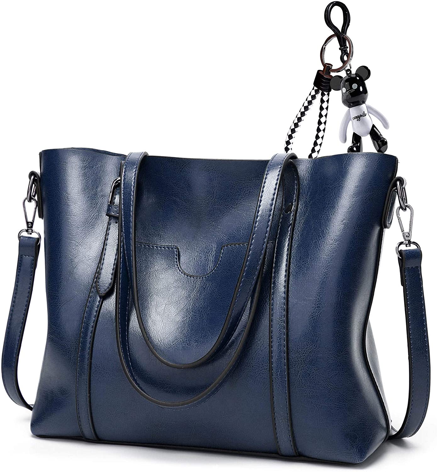 AINUOEY Women's Top-Handle Bags Handbags Hobos Shoulder Bags PU Leather Convertible