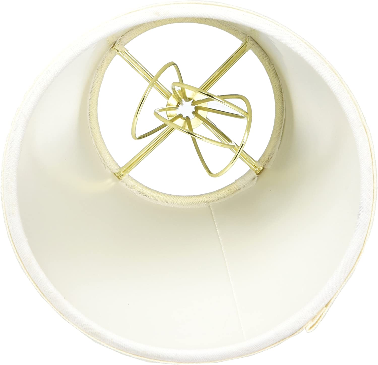 Royal Designs CS-987-5LNEG-6 (6 Pack) Hardback Empire Chandelier Lampshade, 3" x 5" x 4.5", Linen Eggshell - Image 2