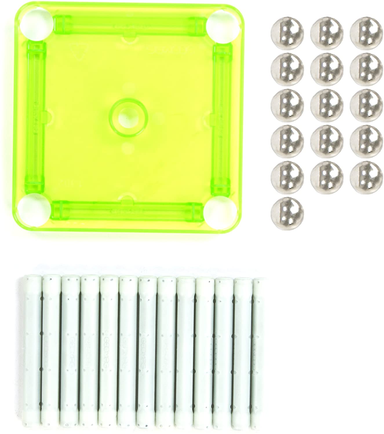 Geomag Classic Glow 335, 30 Pieces - Educational Building Set including Magnetic rods, multicolor - Image 3